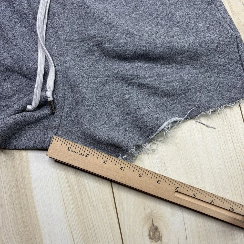 John Elliott French Terry Distressed Sweat Shorts Men's Size 3 Large Gray